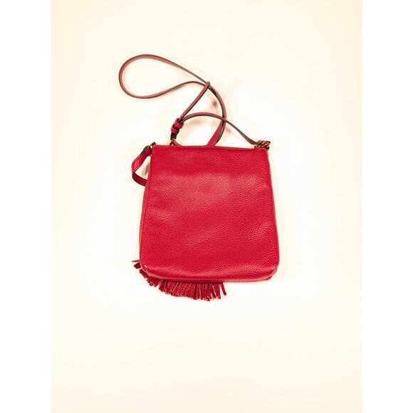Michael Kors Camden Drawstring Crossbody Bag in Fire Engine Red - Like New! - Picture 3 of 8